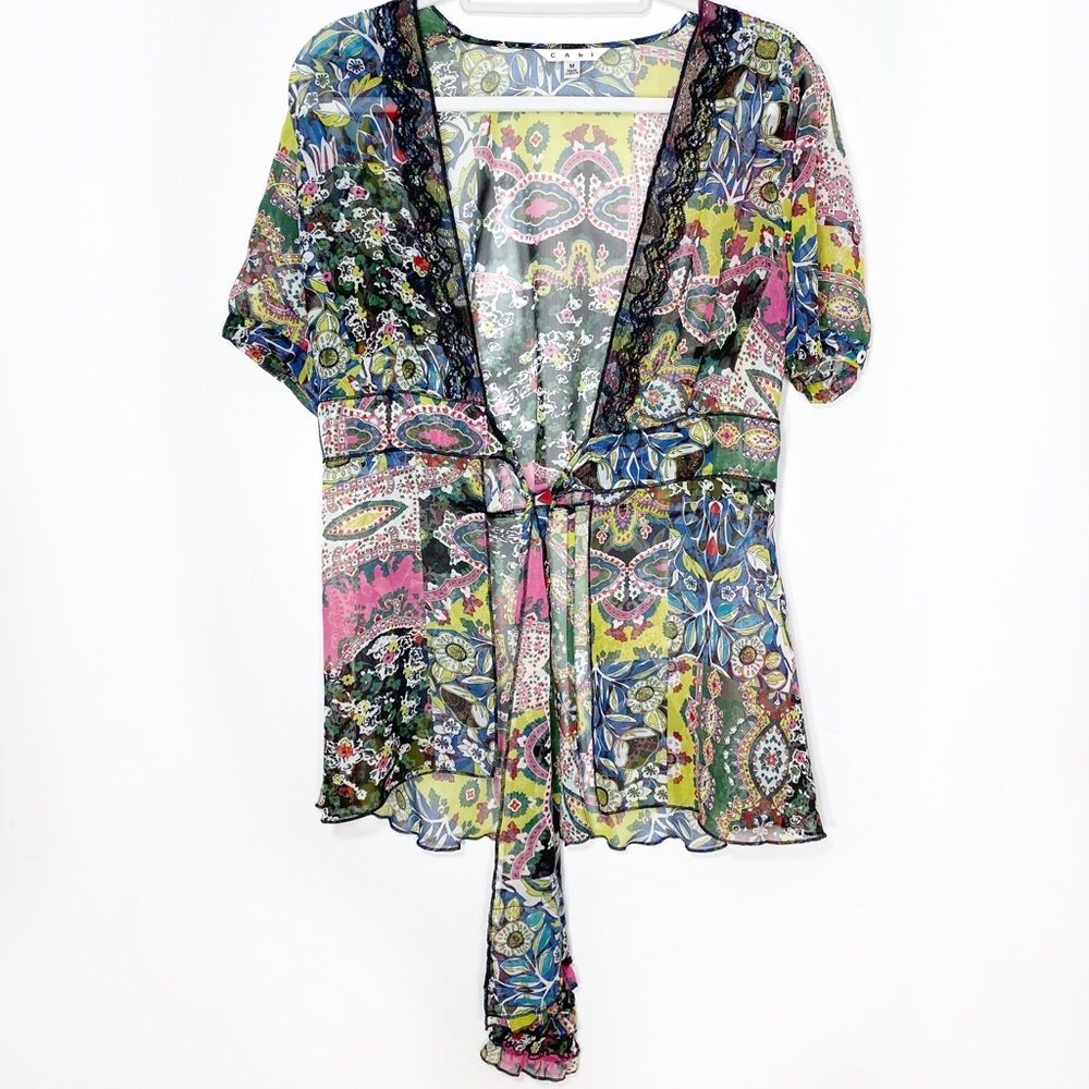 Cabi Kimono Style Tie Blouse